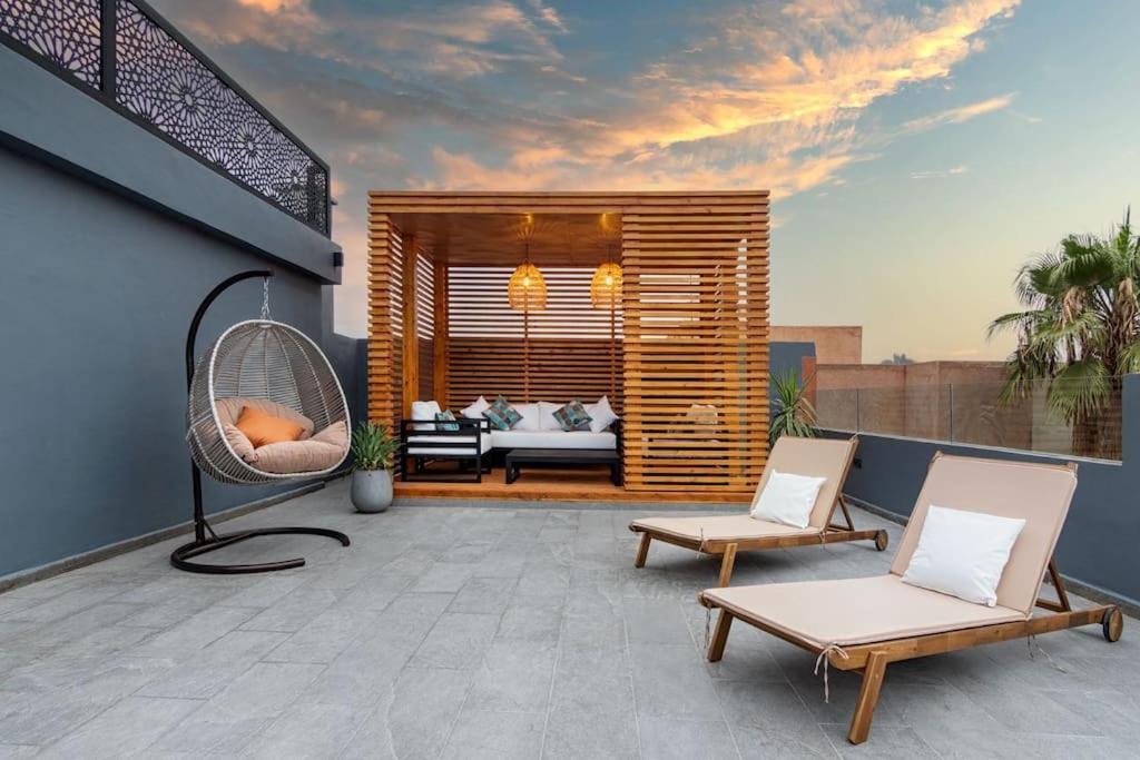 Appartement Cosy Au Coeur De Marrakech Avec Piscine マラケシュ エクステリア 写真